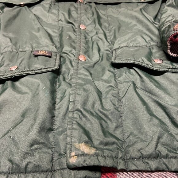 Thermo King Vintage Men M Hunting Jacket Plaid Wool Lined Nylon Shell - Picture 12 of 13